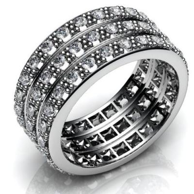 Золотое кольцо с бриллиантами R602