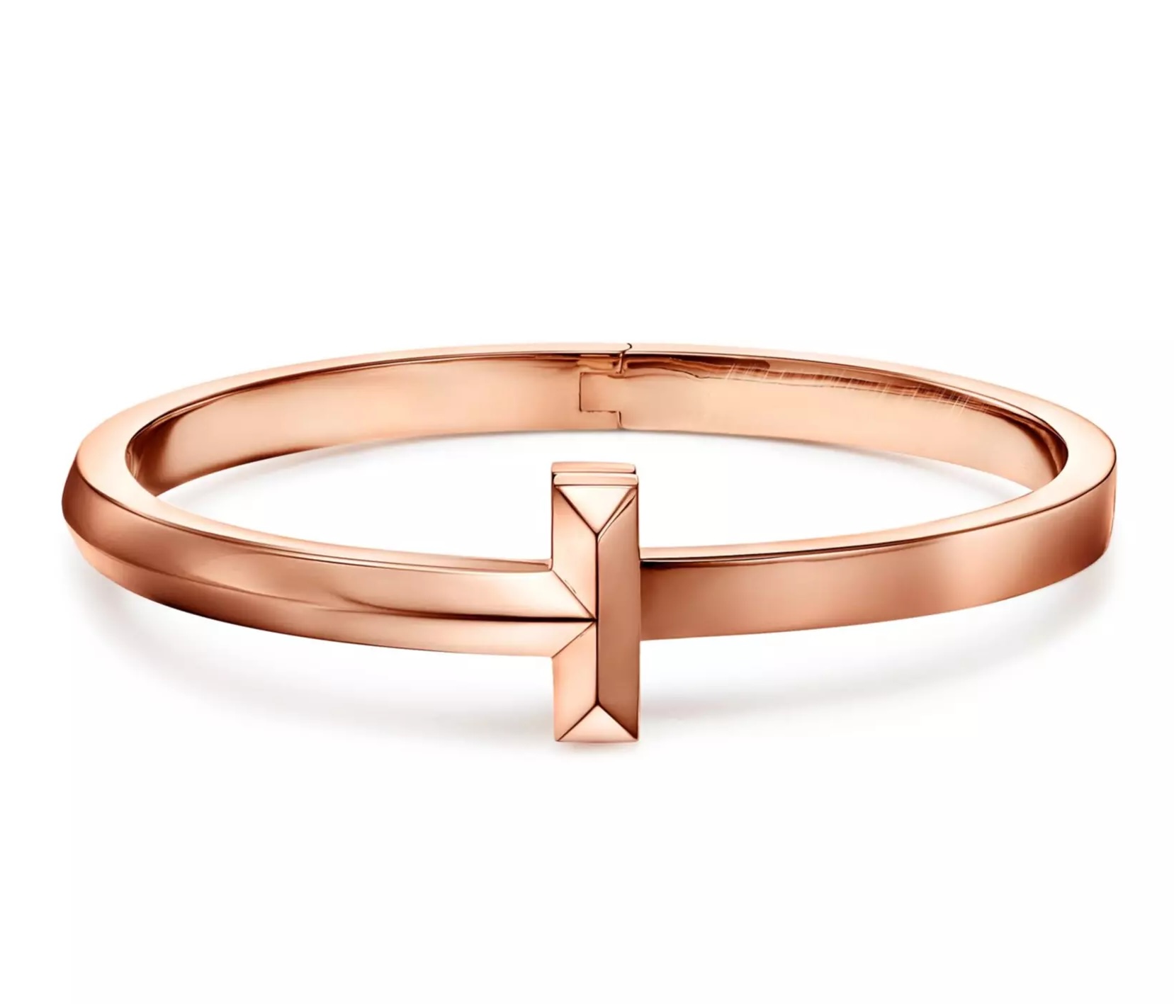 Женский браслет Tiffany T1 из розового золота
