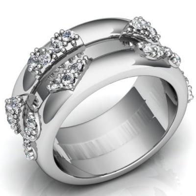 Женское кольцо с бриллиантами R1038