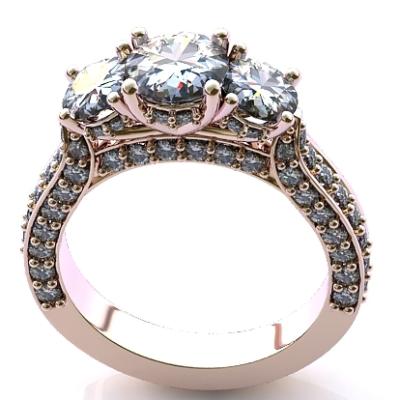 Золотое женское кольцо R1045