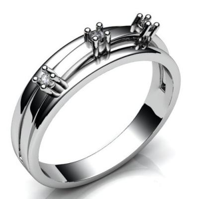 Кольцо золотое с бриллиантами R637