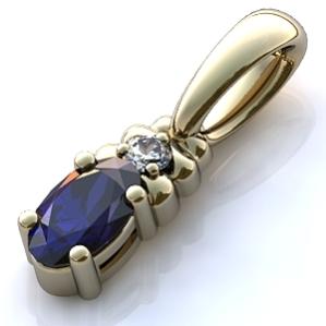 Подвеска золотая P122