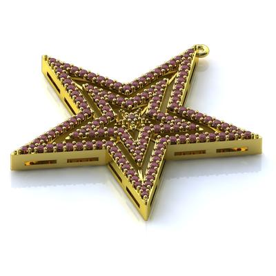 Подвеска "Золотая звезда" AP02