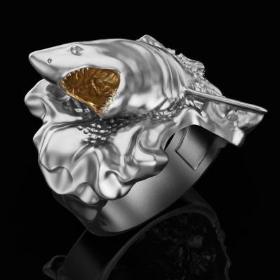 Перстень "Хищная Акула"