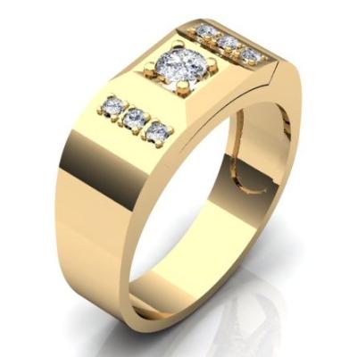 Кольцо с крупными бриллиантами R-1230
