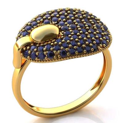 Женское кольцо "Sparkling Azure"