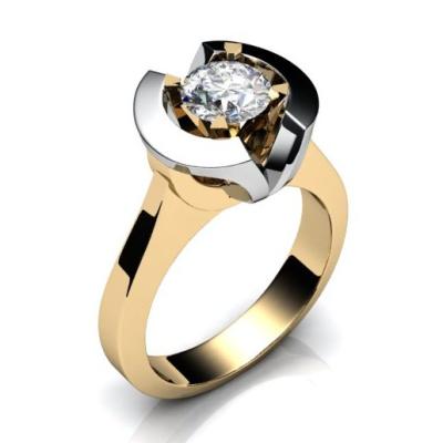 Женское кольцо с топазом R682