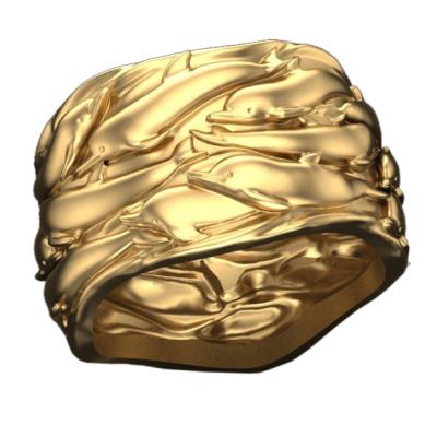 Перстень "Дельфины"