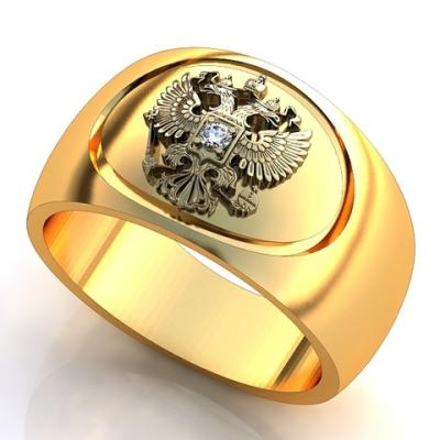 Перстень "Золотой Герб России"