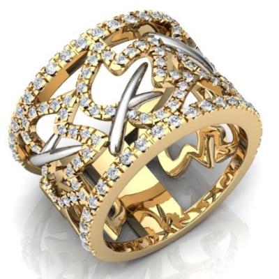 Женское кольцо с бриллиантами R1008