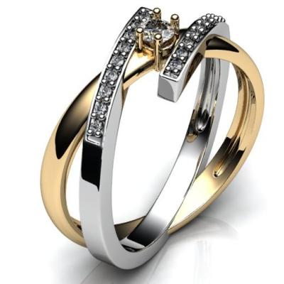 Женское кольцо с бриллиантами R889