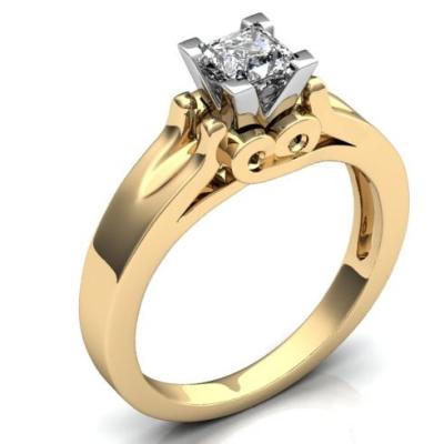 Золотое женское кольцо R969