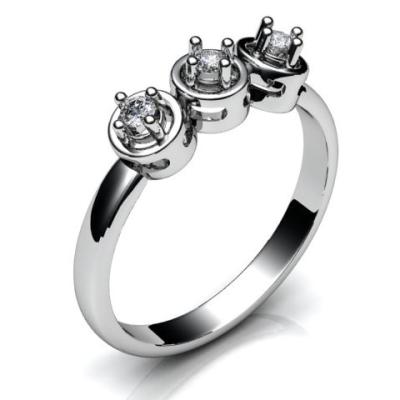 Кольцо золотое с бриллиантами R649