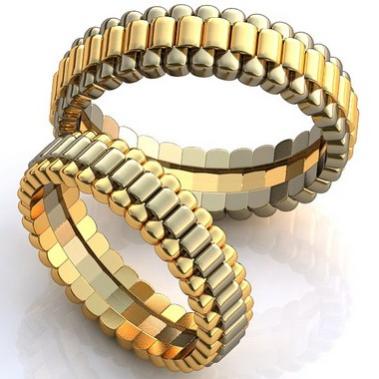 Обручальные кольца золотые O399